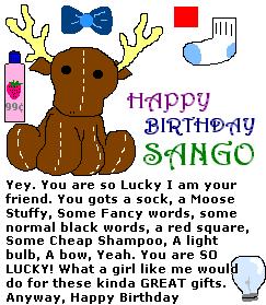 Happy Birthday Sango_Demon_Exterminator! by Tammy