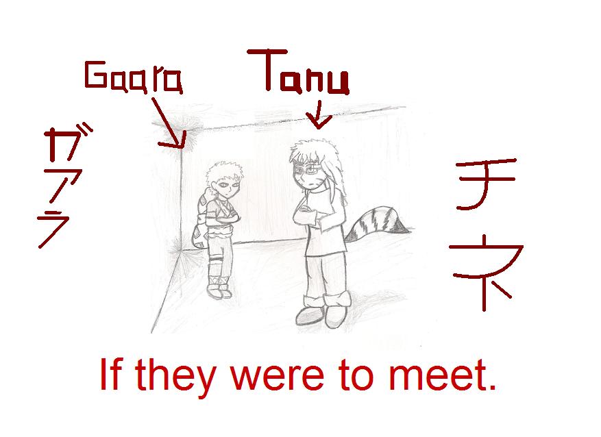 Tanu and Gaara by Tanukun10