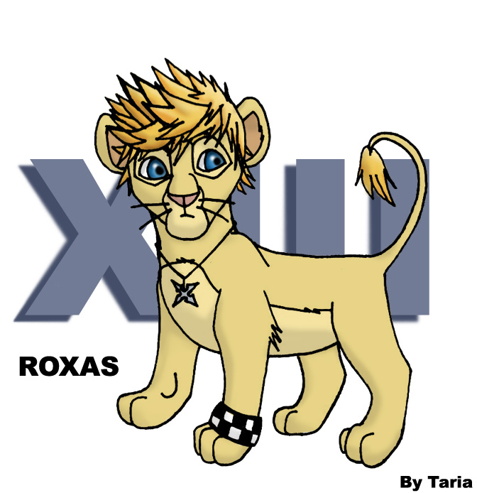 Roxas as a lion by Taria