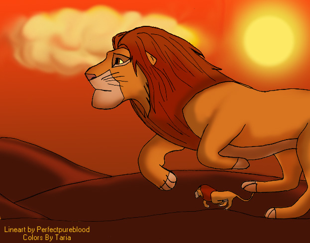 Collab with perfectpureblood: Simba by Taria
