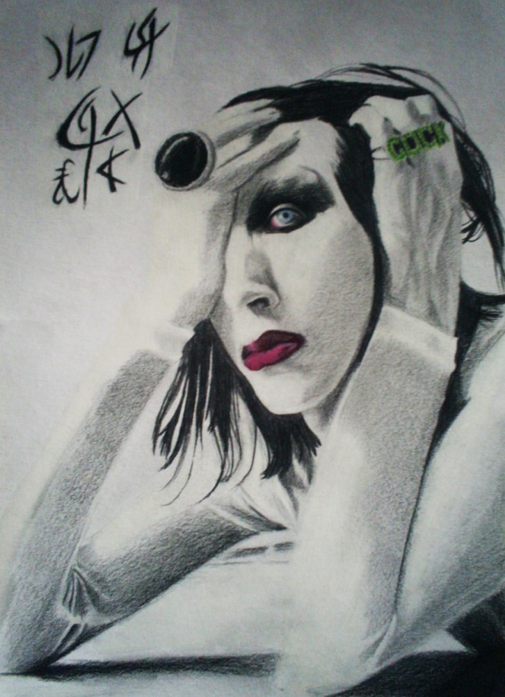 Japanese Marilyn Manson Poster. by TashaNull