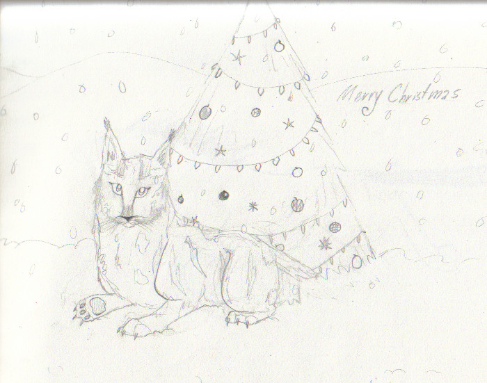 Christmas Lynx for Soccermustang's contest by Taslin