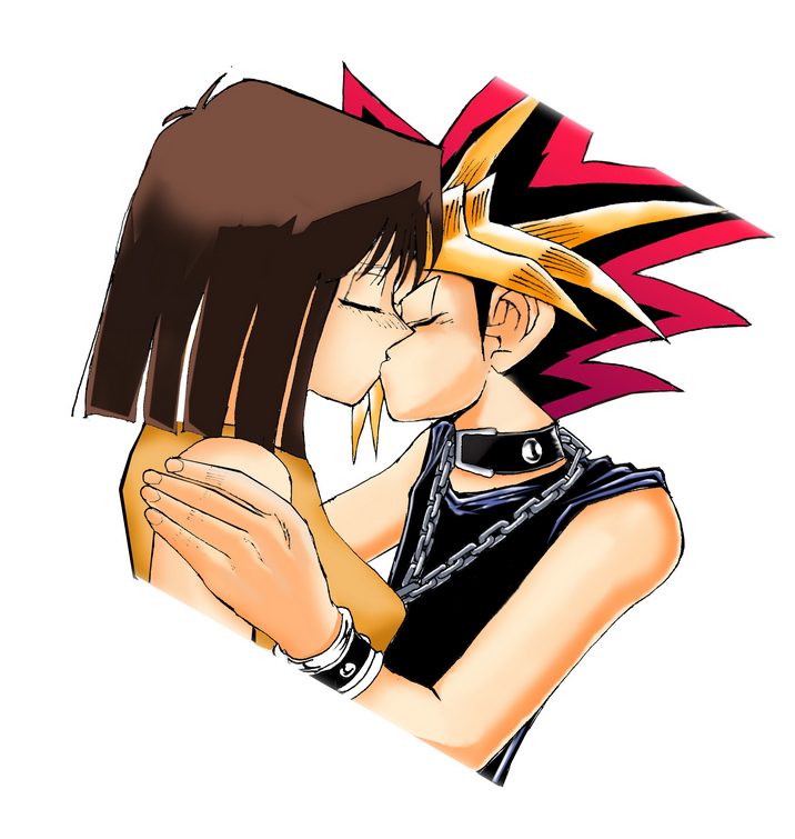 Atem kiss Anzu by Teana