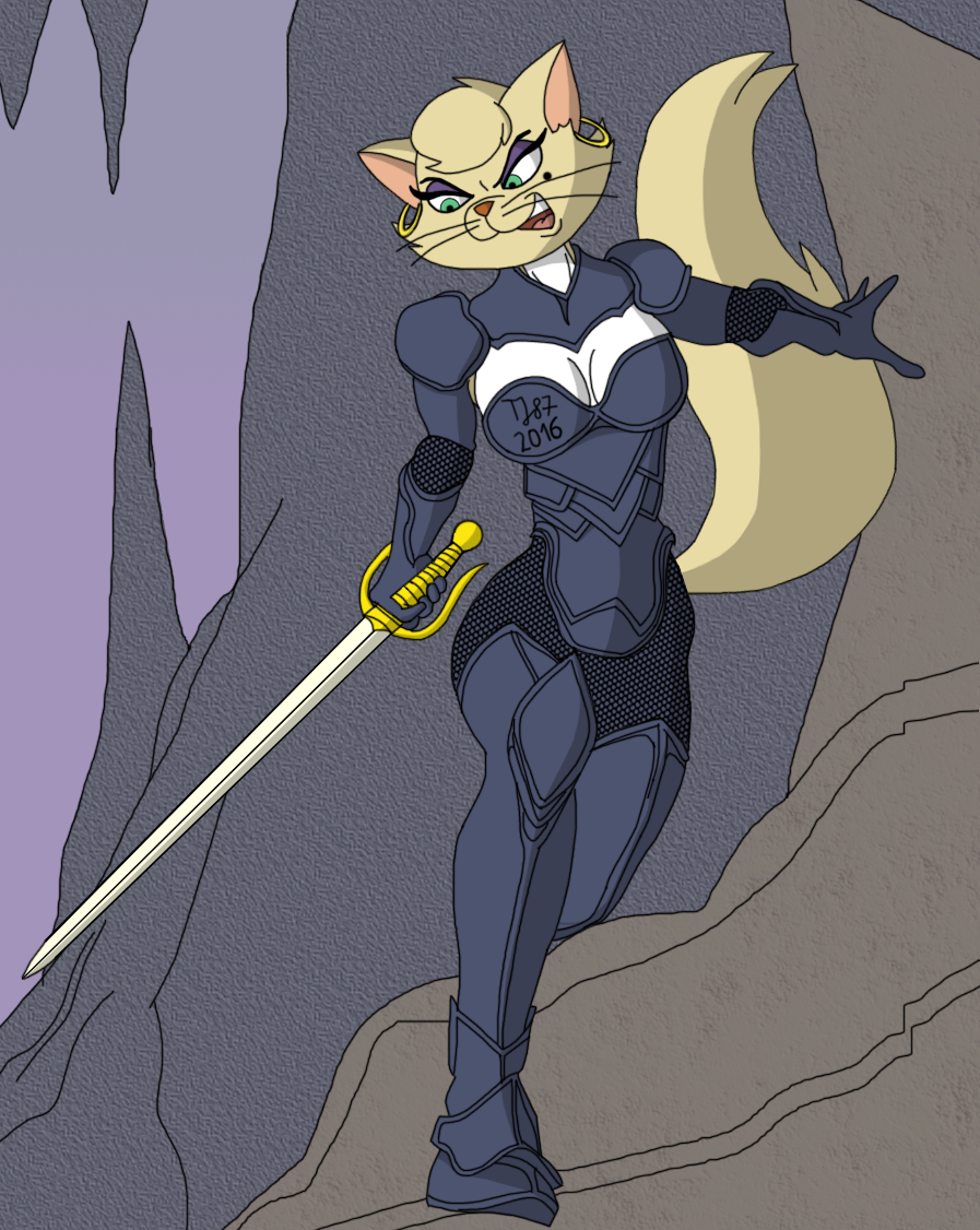 Feline Warrior Delilah by TeeJay87