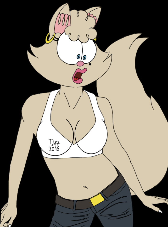 Penelope Wrestling-Cat (test picture) by TeeJay87