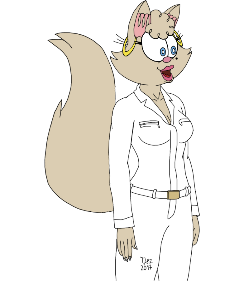 Penelope in Scientist Outfit (WIP) by TeeJay87