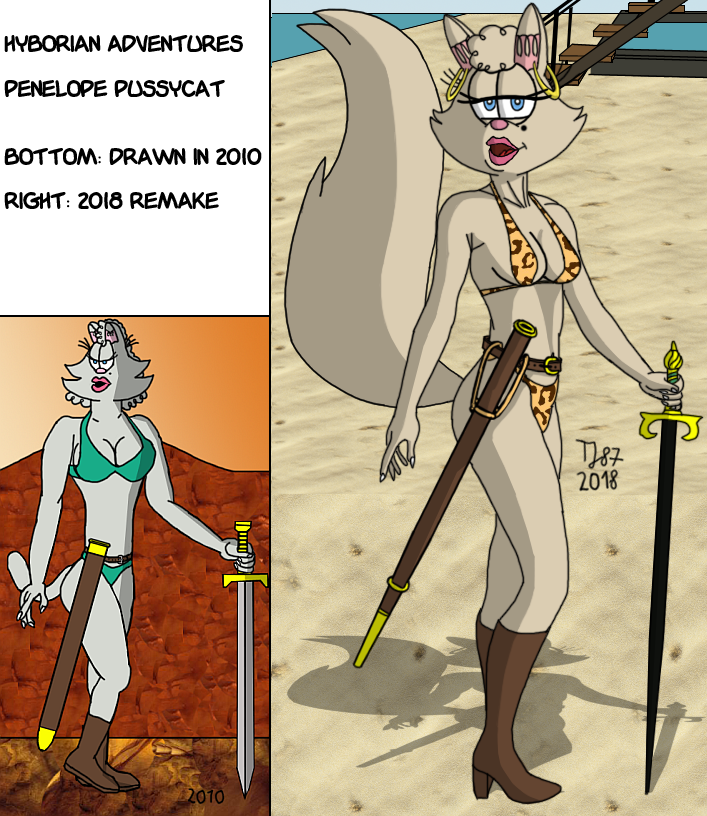 Hyborian Adventures Penelope Pussycat (2010-2018) by TeeJay87