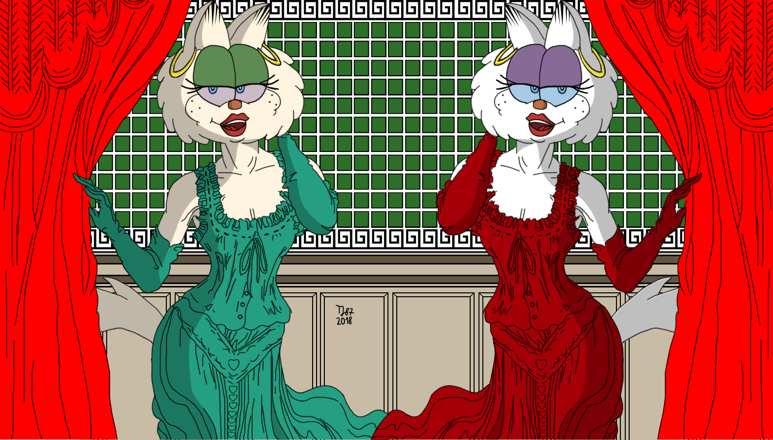 Victoria Fashion: Gwendolyn and Lola by TeeJay87