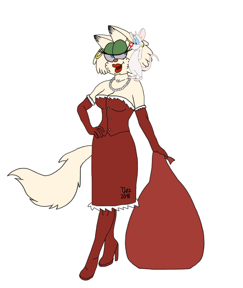Santa Gwen and Pinky (WIP) by TeeJay87
