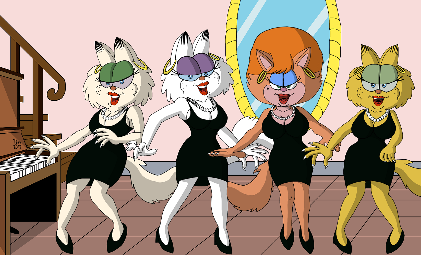 The Four Purrsians by TeeJay87
