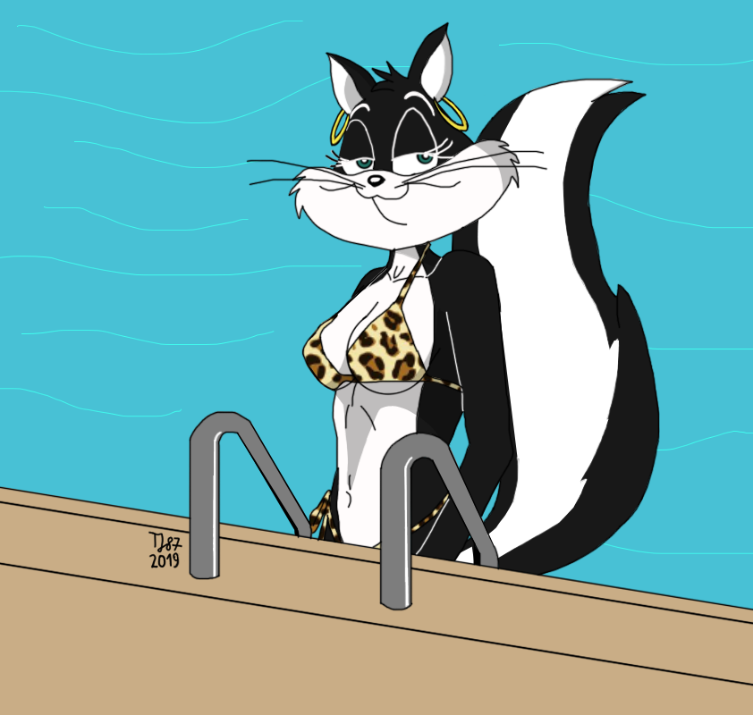 Penelope Pussycat At The Pool By Teejay Fanart Central | My XXX Hot Girl