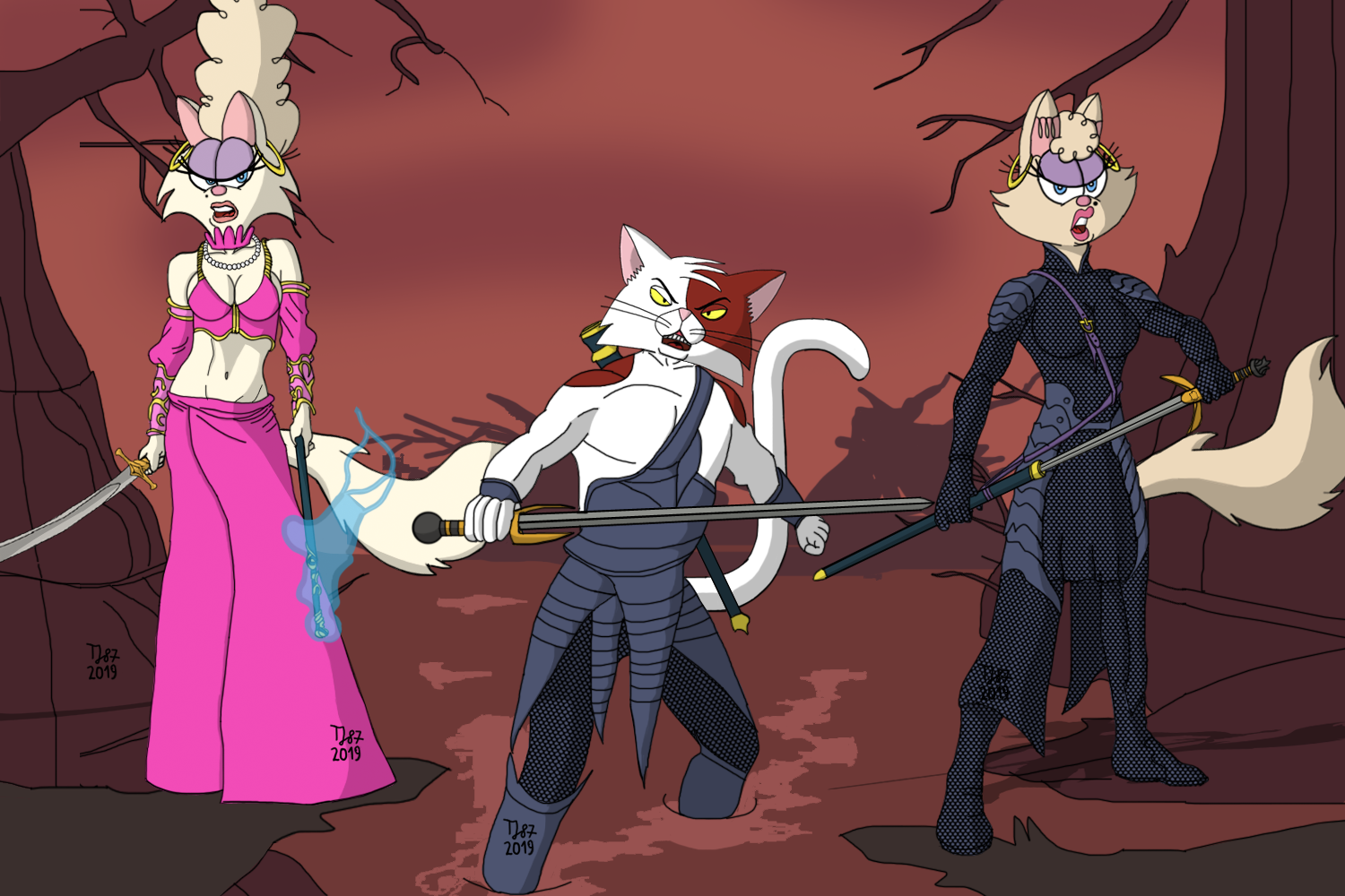 Team Pussycat in the Red Morass by TeeJay87