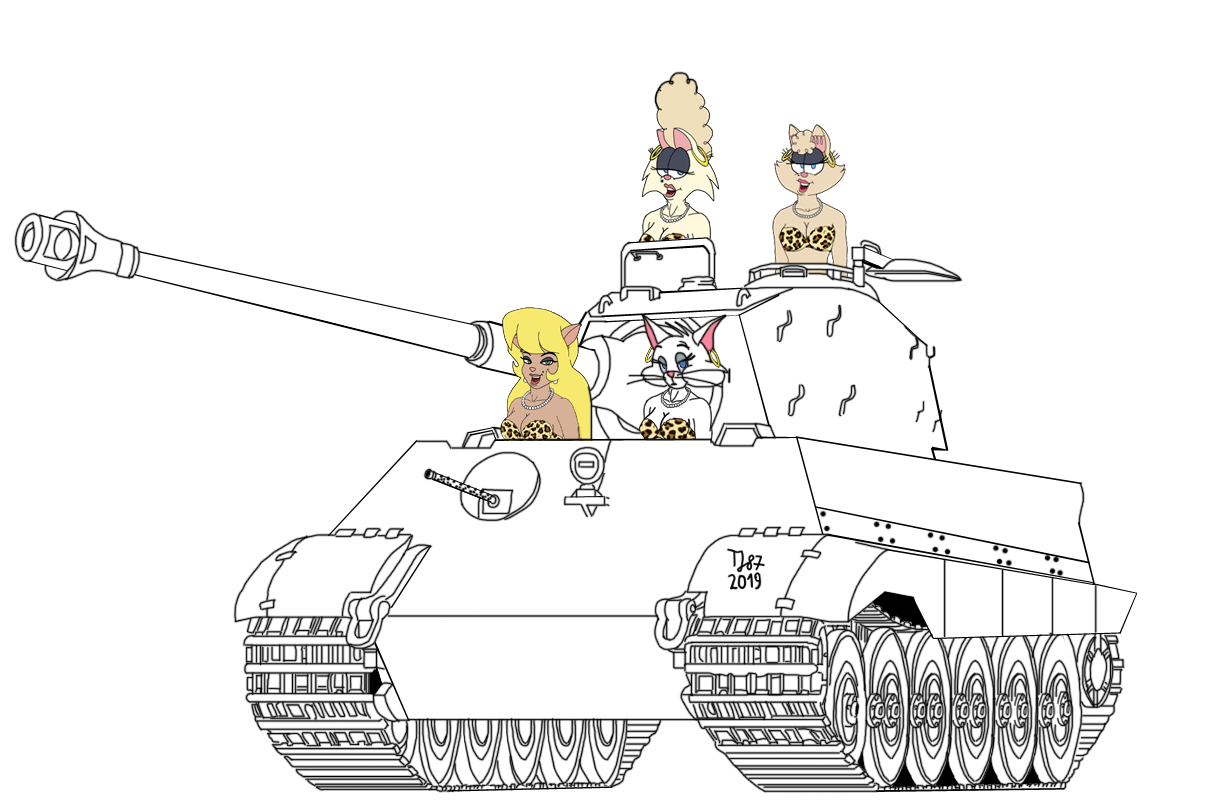 King Tiger with the Fab Four (WIP) by TeeJay87
