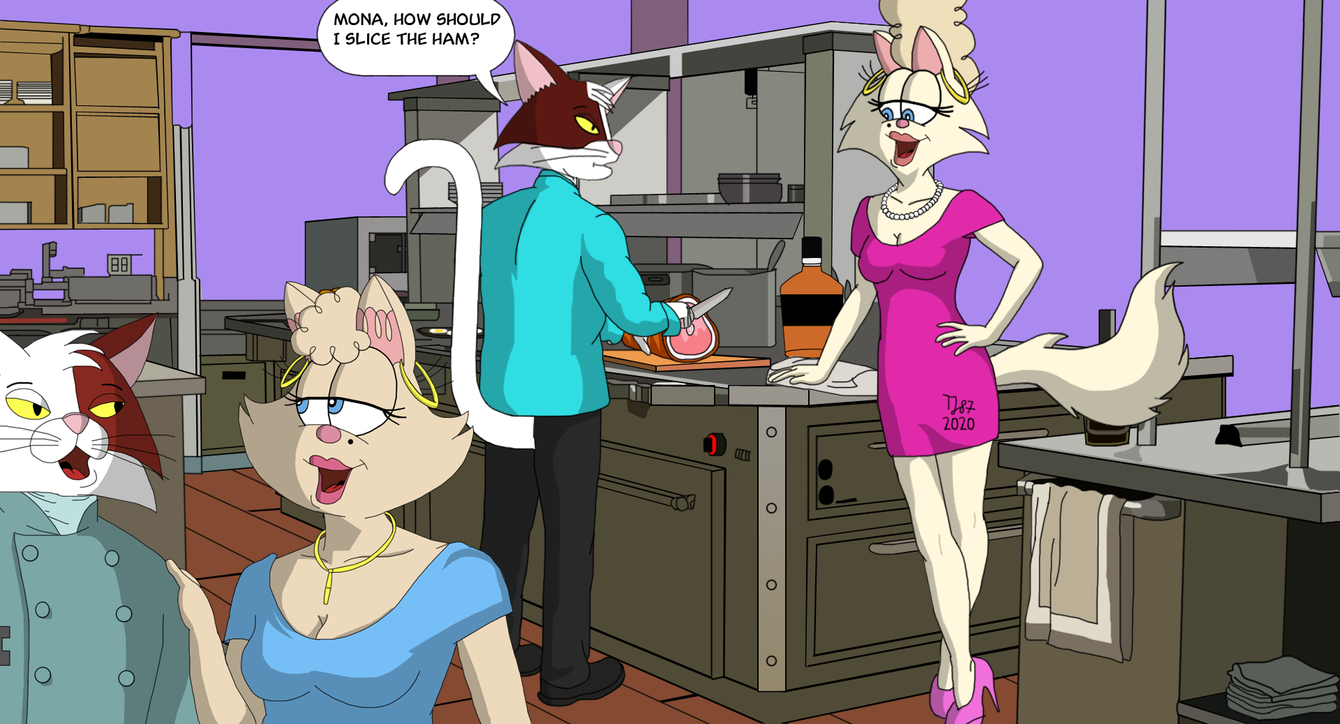 Team Pussycat at the Kitchen by TeeJay87