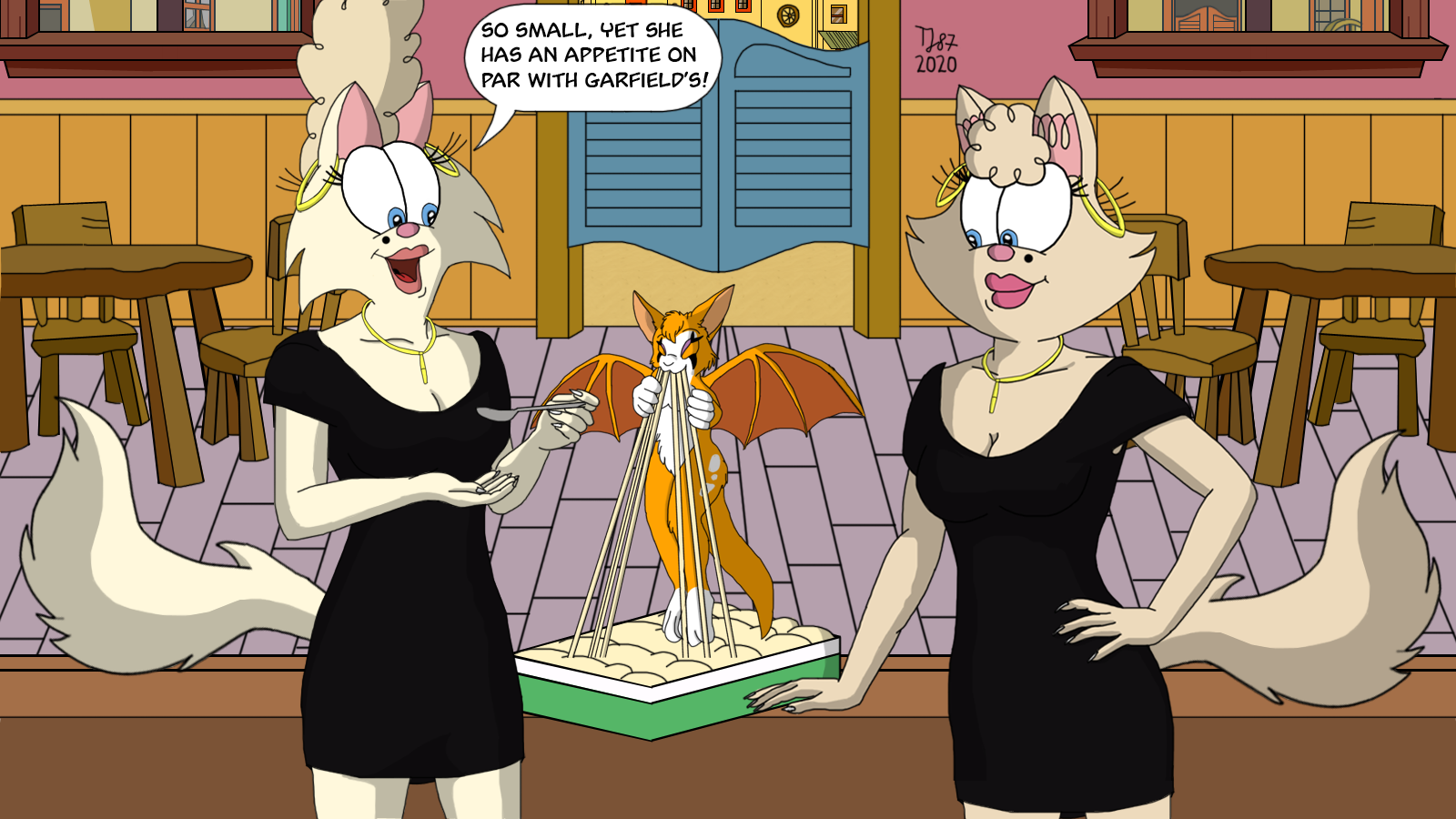 Fidget and the Pussycats by TeeJay87