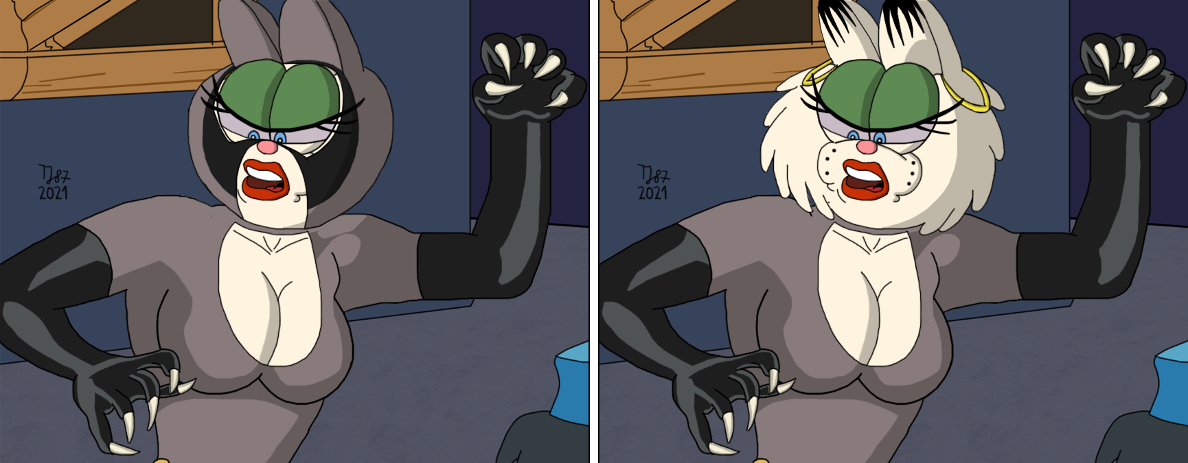 Jim Davis's Purrsian Catwoman (2-in-1) by TeeJay87