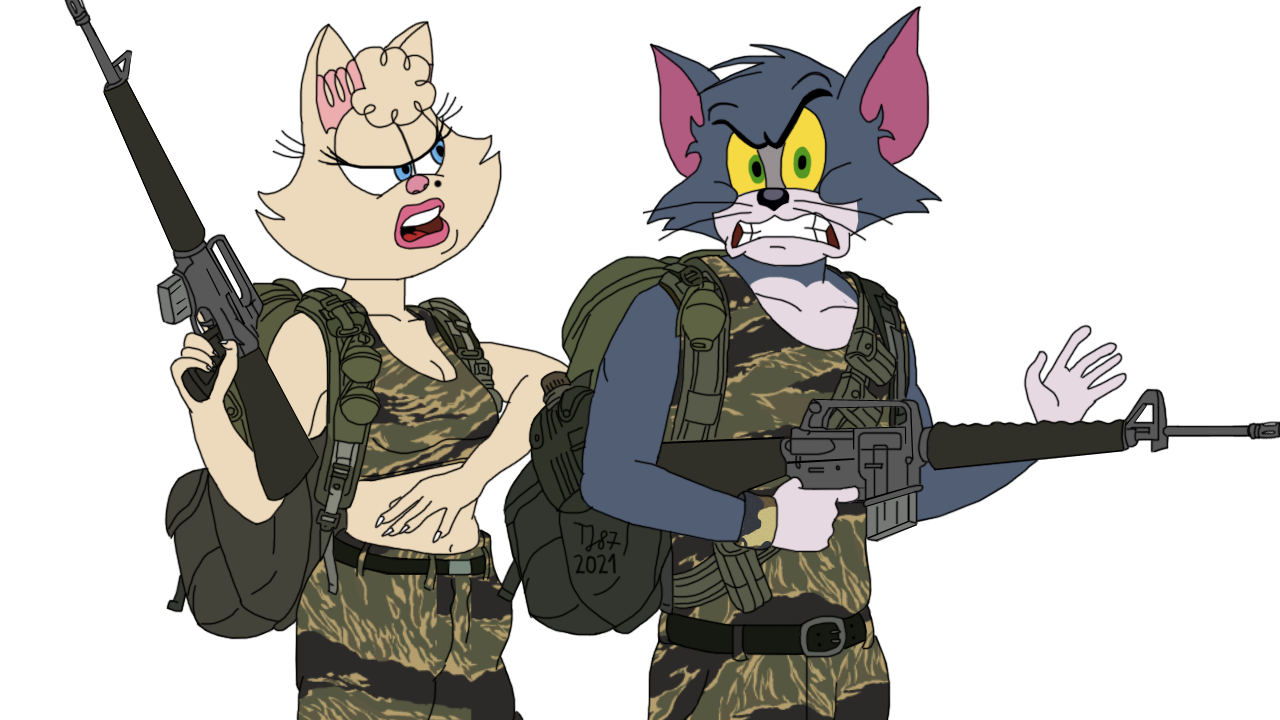 Team Pussycat on Maneuvers (flat colours WIP) by TeeJay87