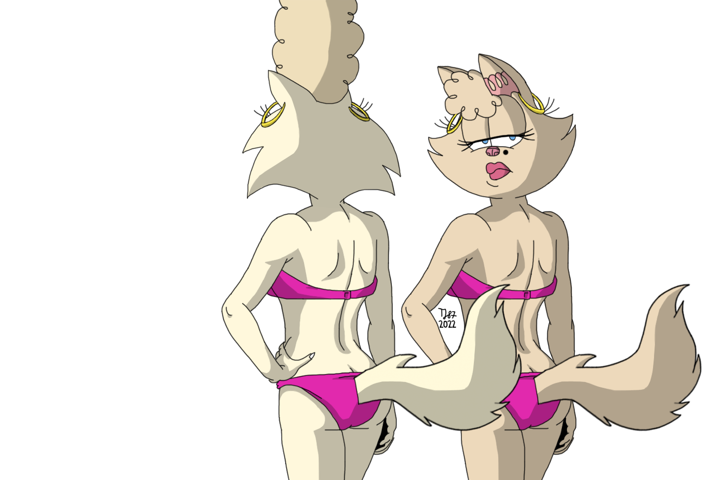 Summer Pussycats 2022 (WIP color test) by TeeJay87