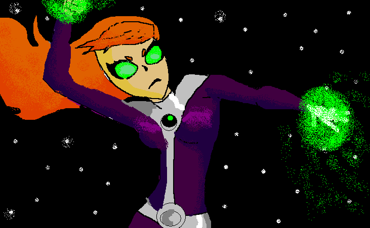 Starfire in a different costume by TeenAvaGo_1