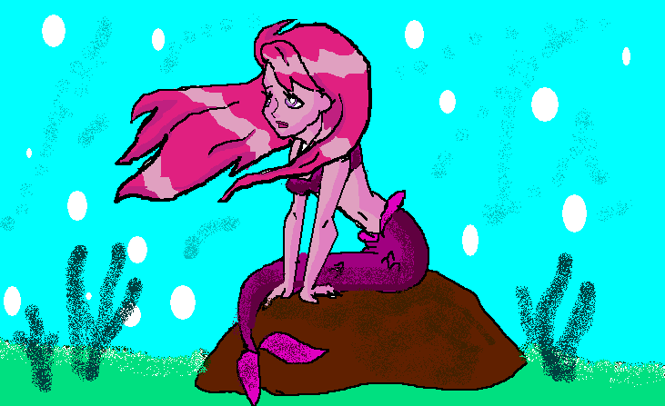 The magenta mermaid by TeenAvaGo_1