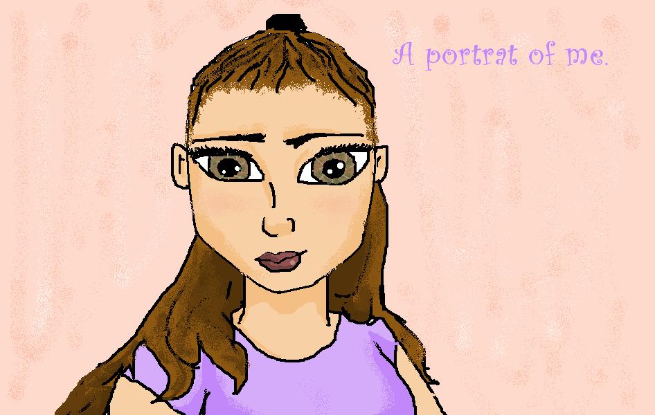 a portrait of me. don't laugh. by TeenAvaGo_1