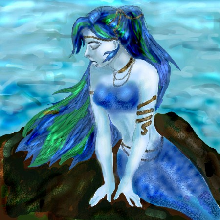 The blue mermaid by TeenAvaGo_1