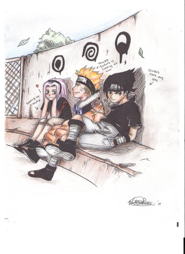 Naruto and the Gang (Colored) by TeenAvaGo_1