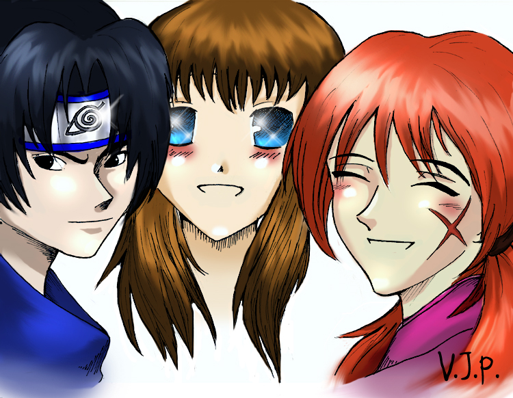 Sasuke, Tohru, and Kenshin by TeenAvaGo_1