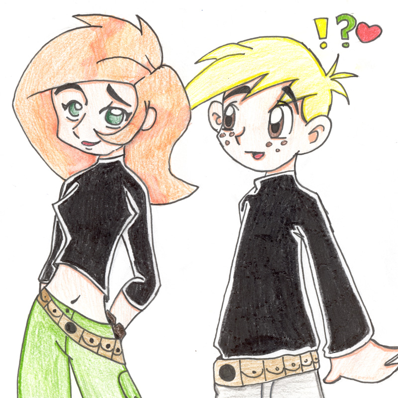 Kim and Ron in ANIME form!! by TeenTitansFreak_18