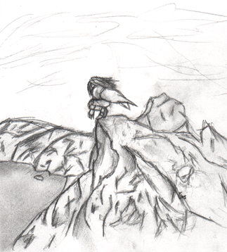 Vincent on a Cliff *Request* by Teh1337DarkLink