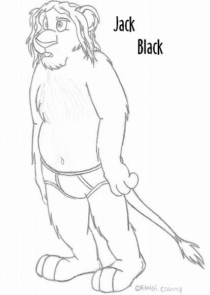Jack Black in his undies by Tekani