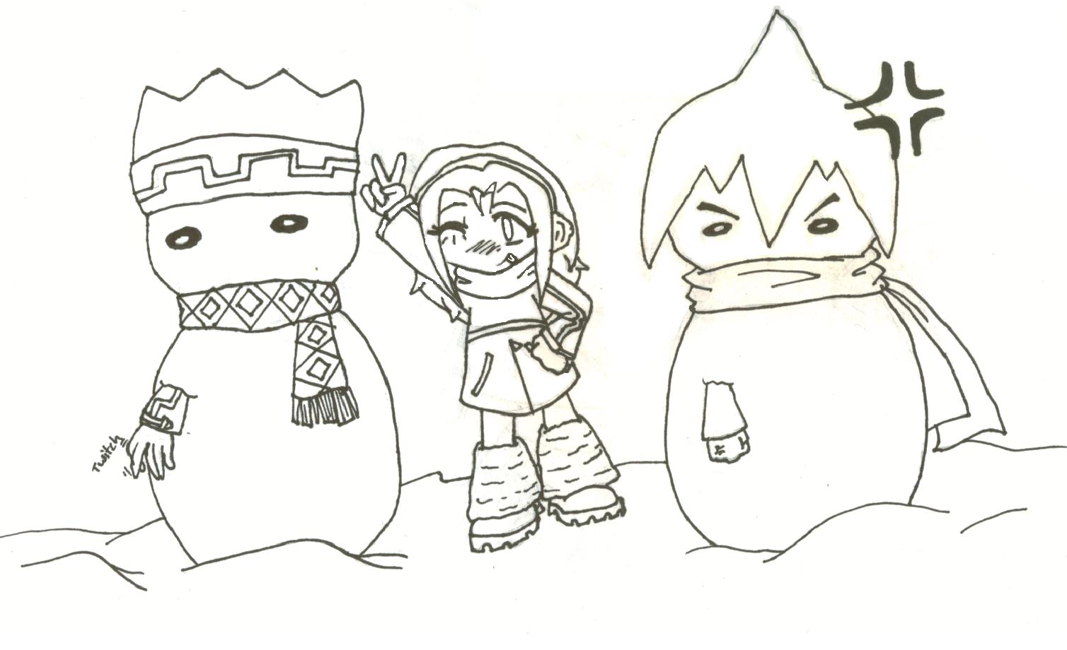 snowman love XD! by Tephy113