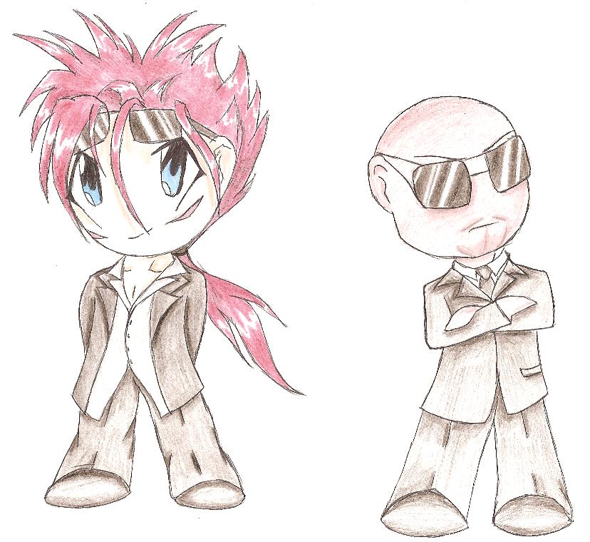 Reno & Rude *chibis* by Terra_Kitsune