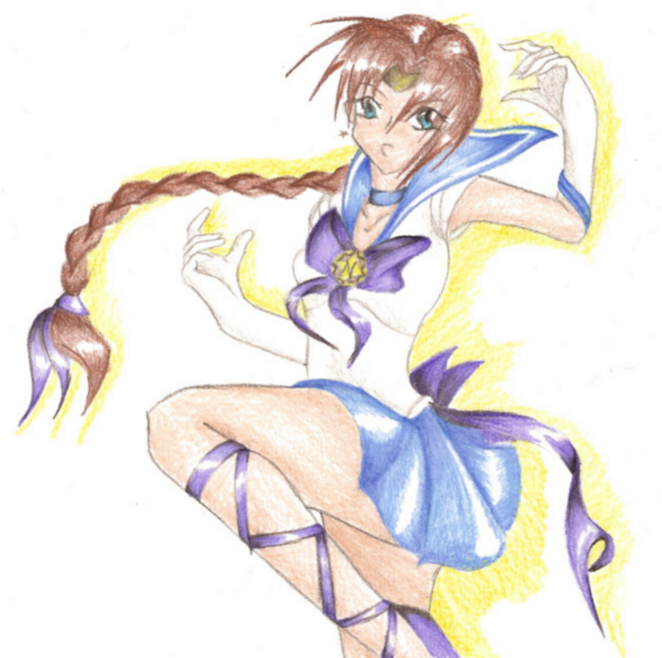 Sailor Nova (Coloured) - AlleyCat17 by Terra_Kitsune