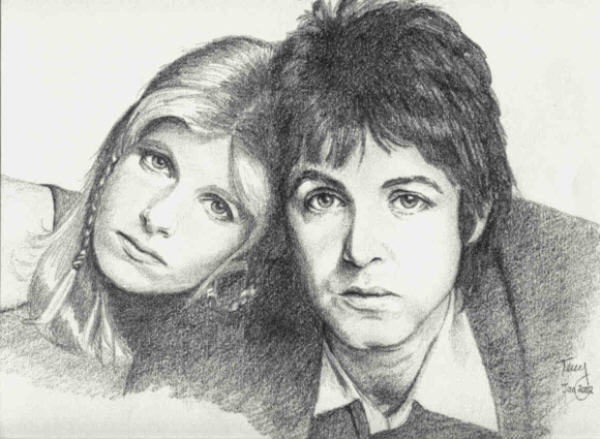 Paul & Linda McCartney by TerryXart