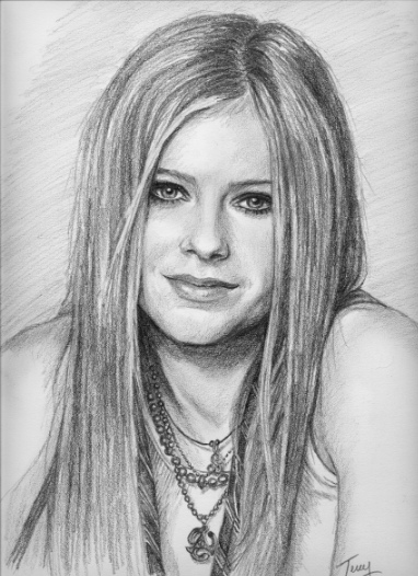 avril lavigne drawing