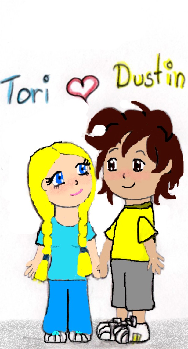Tori and Dustin (Chibi Style) by ThaliaSandy