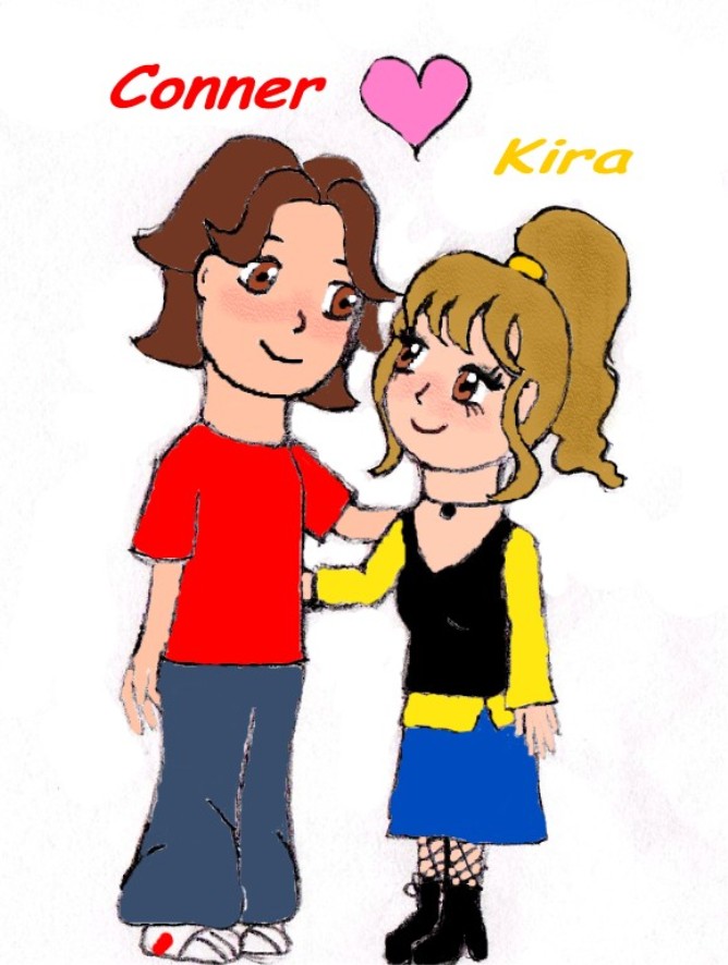 Kira and Conner (chibi style) by ThaliaSandy