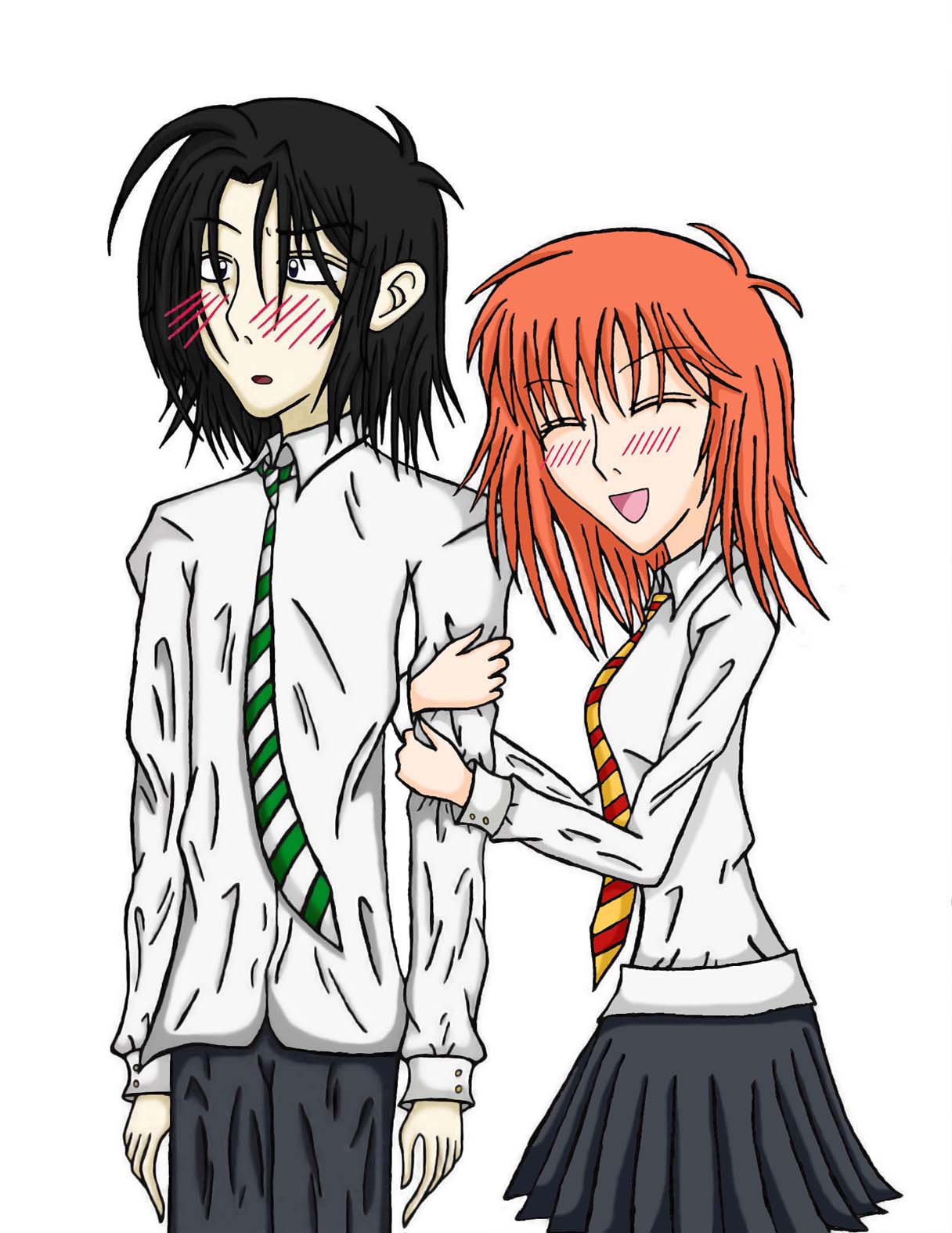 Severus Snape And Lily Evans by TheCoffeeFairy
