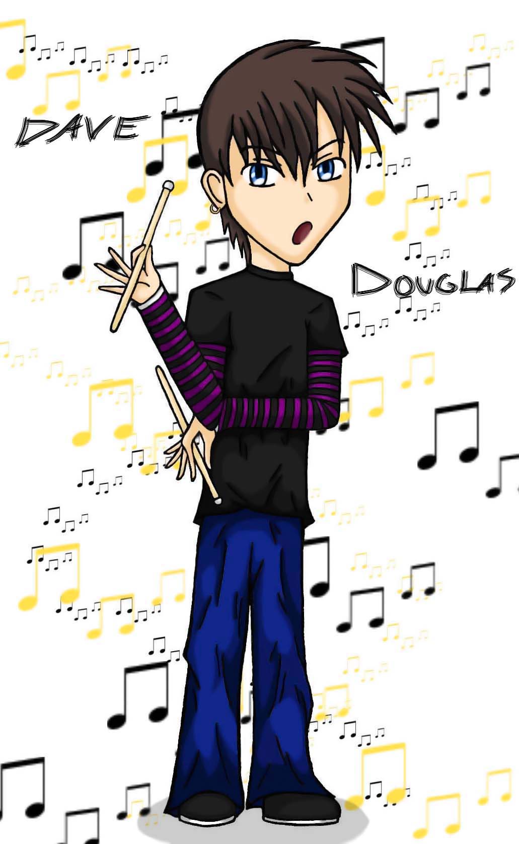 Dave Douglas Anime by TheCoffeeFairy