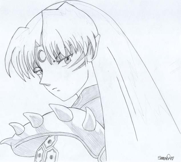 Sesshomaru Sketch 4 inu_fangirl45~ by TheCrystalDragon