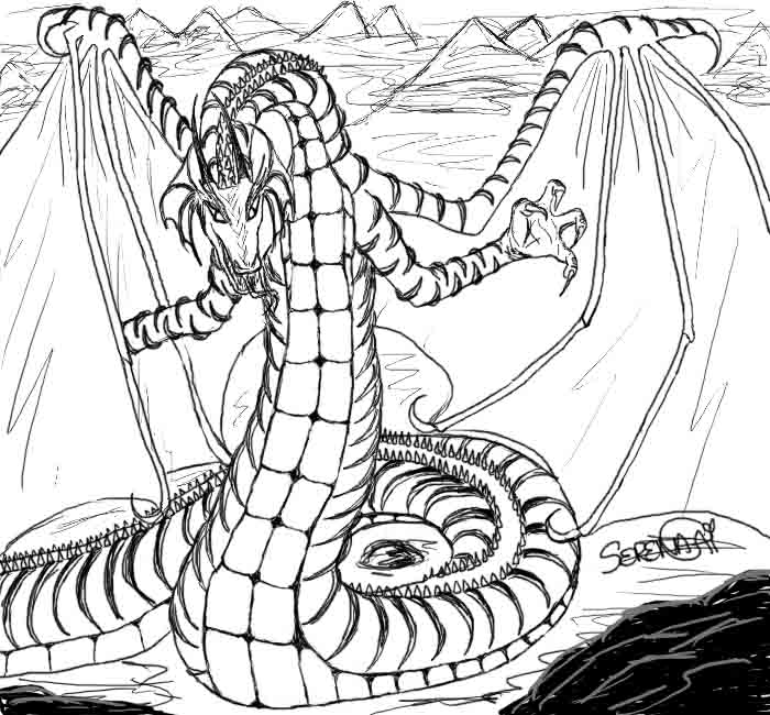 Striped Wurm~ by TheCrystalDragon