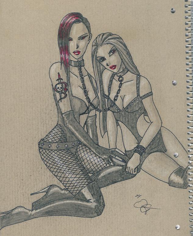 gothic girls by TheDarkShiva