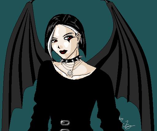 demon girl by TheDarkShiva