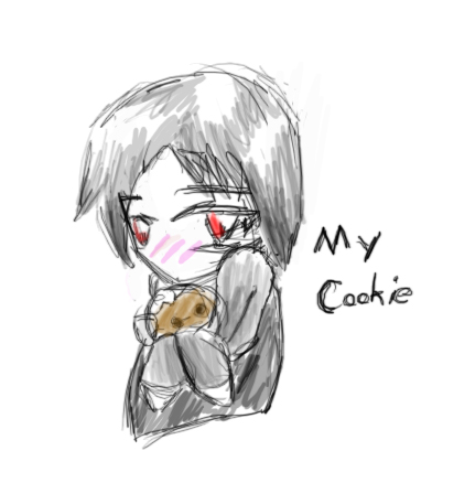 Tom with his cookie! by TheFreckledChicken
