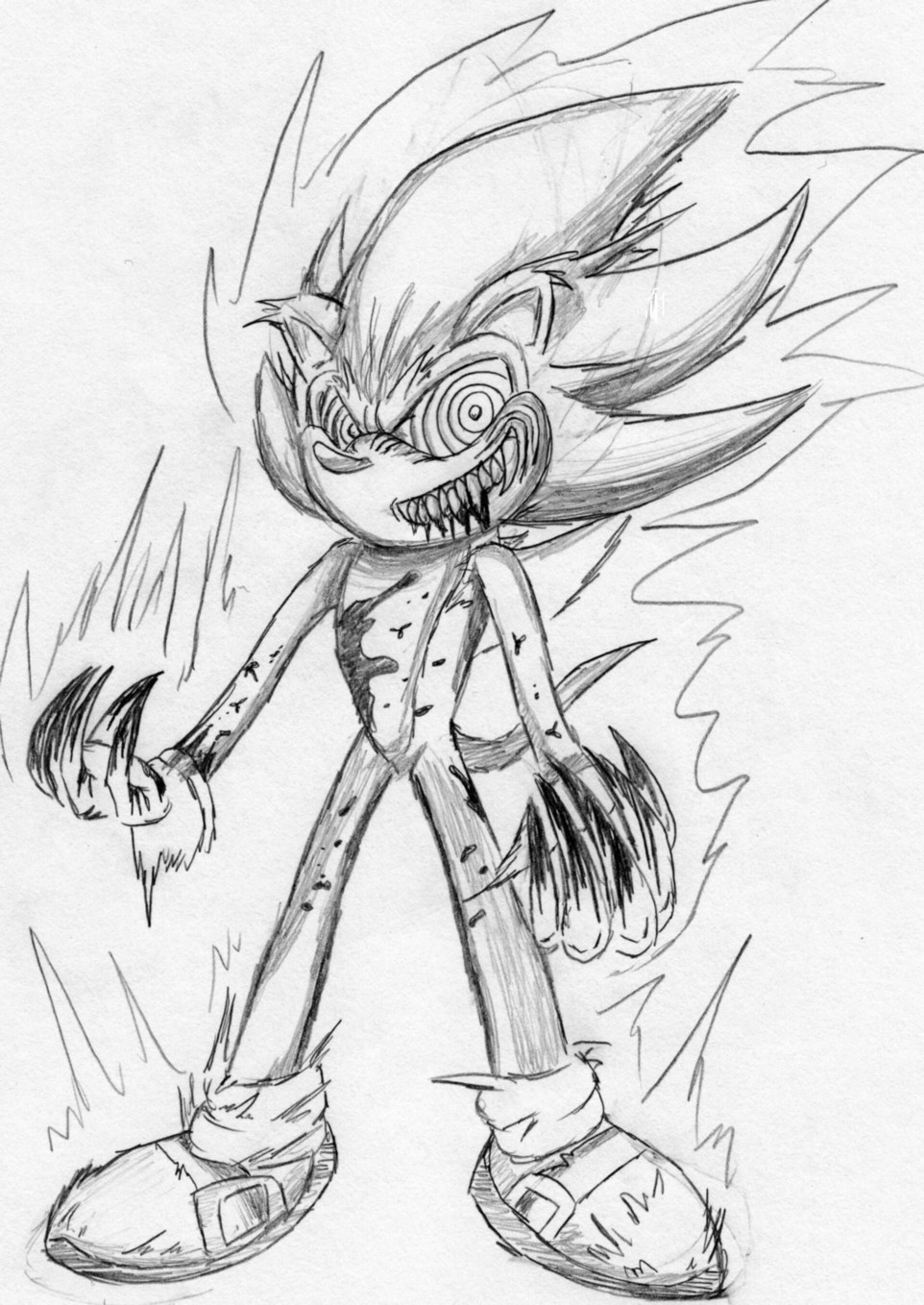 Fleetway Super Sonic by TheGameArtCritic