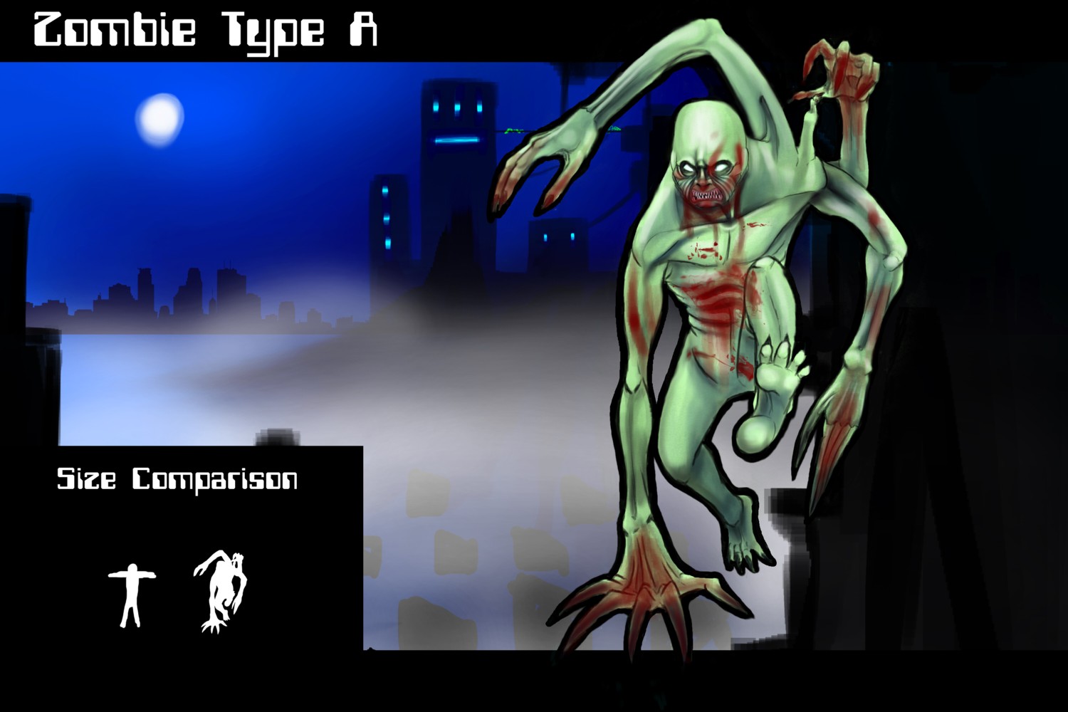 Zombie Type A Concept by TheGameArtCritic