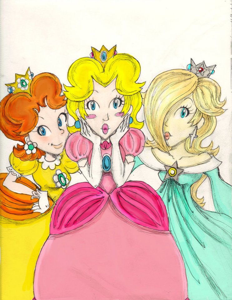 The Mario Princesses by TheIrishFay