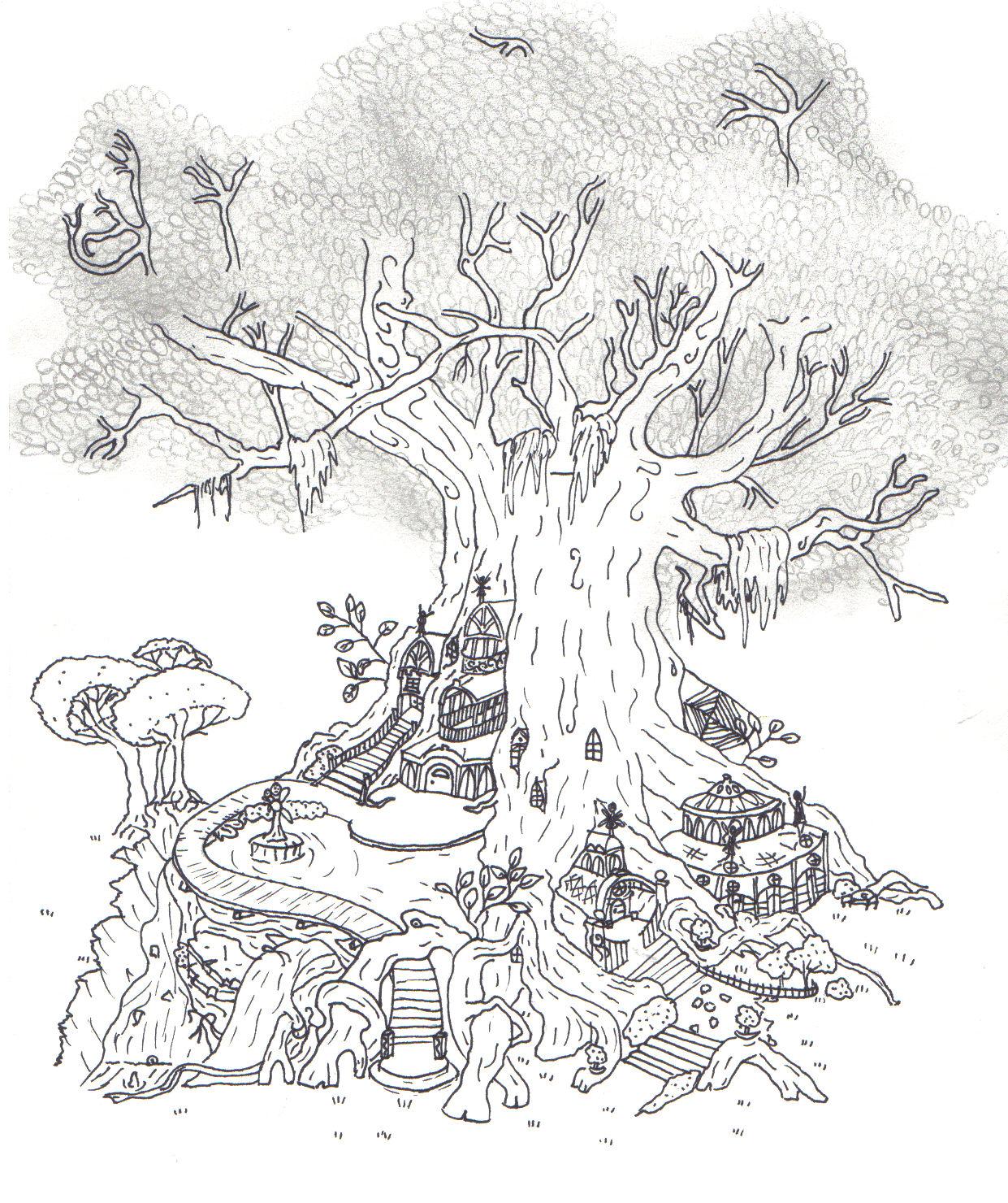 Elven Tree by TheLastVampire