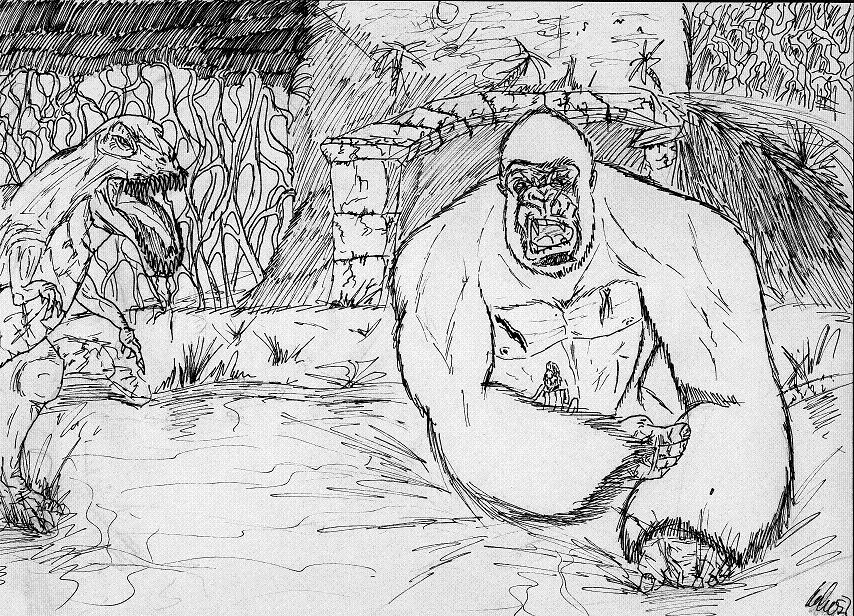 The King Kong (pencil) by ThePeoplesChamp